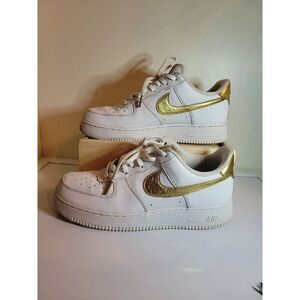 Nike Air Force 1 Low Gold Foil Swoosh Men's 10